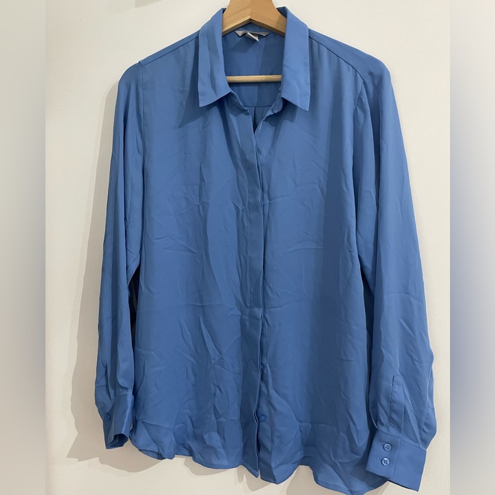 H&M flowy button front shirt